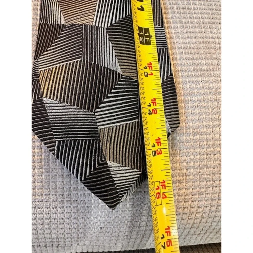Robert Talbott Best of Class Nordstrom Extra‎ Long Silk Tie Geometric Brown Tan